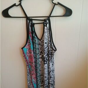 IN BLOOM FLORAL PRINT TANK TOP. SIZE SMALL